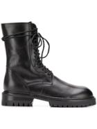 Ann Demeulemeester Military Boots - Black