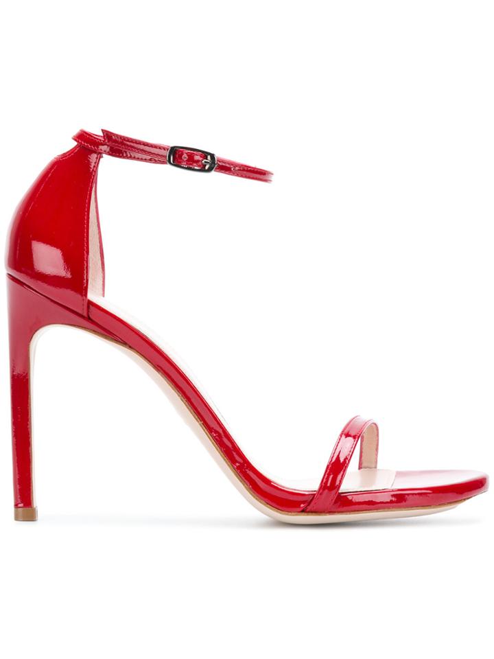 Stuart Weitzman Nudist Song Sandals - Red