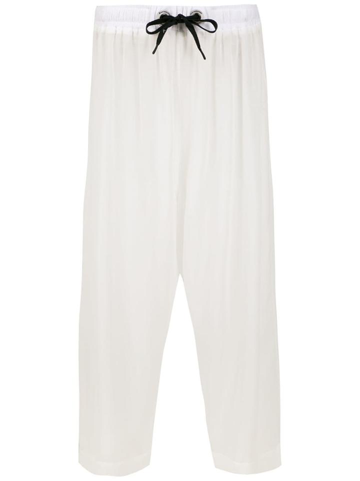 À La Garçonne Chiffon Culottes - White