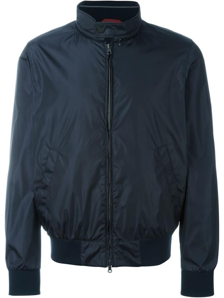 Fay Classic Bomber Jacket, Men's, Size: Medium, Blue, Polyamide/polyester/cotton