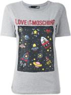 Love Moschino 'space' Print T-shirt