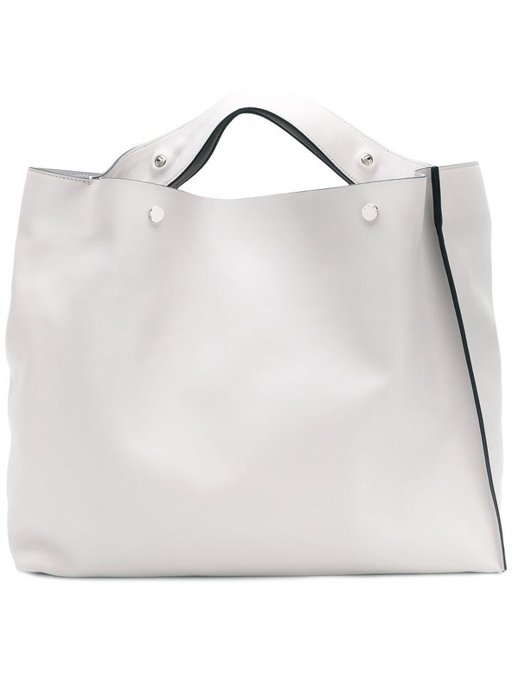 Marni Voile Tote, Brown, Calf Leather