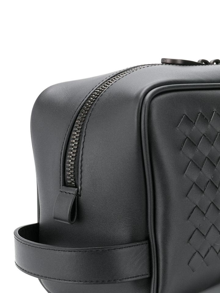 Bottega Veneta Intrecciato Wash Bag - Grey