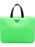 Prada Padded Tote Bag - Green