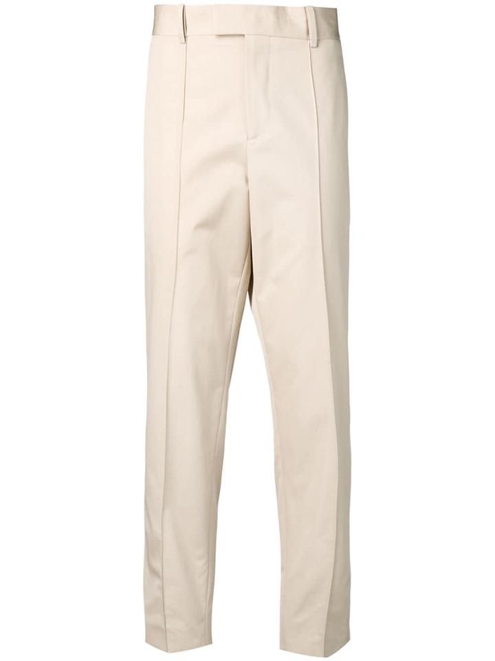 Bottega Veneta Cropped Tapered Trousers - Neutrals