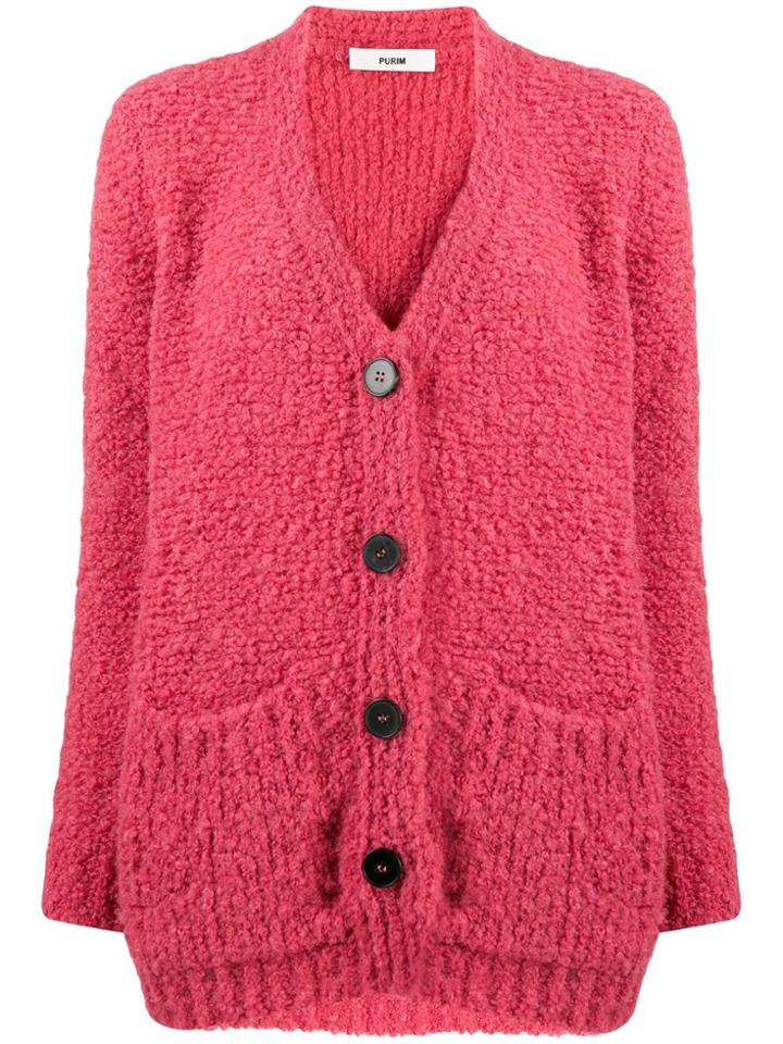 Roberto Collina Loose-fit V-neck Cardigan - Yellow