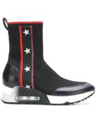 Ash Liberty Hi-top Sock Sneakers - Black