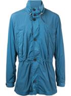 Cerruti 1881 Buttoned Rain Coat - Blue