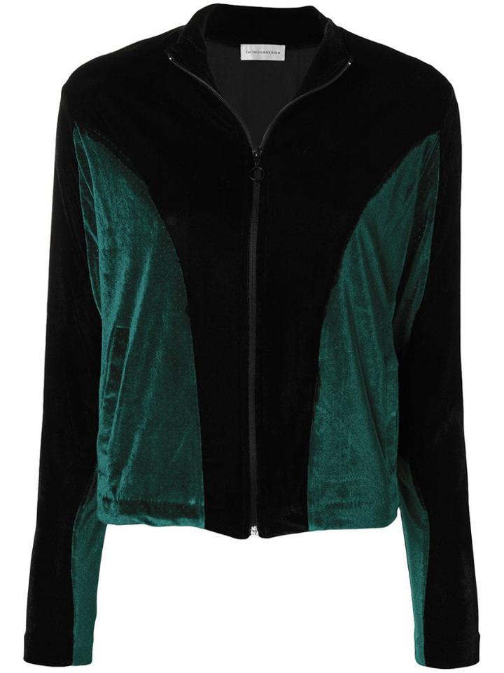 Faith Connexion Two-tone Zipped Jacket - Black