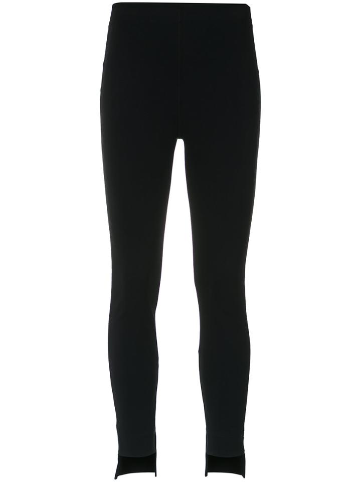 Gloria Coelho High Low Hem Trousers - Black