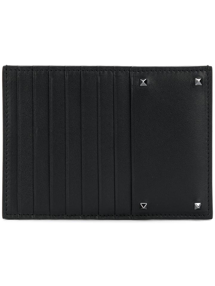 Valentino Valentino Garavani Rockstud Card Holder Wallet - Black