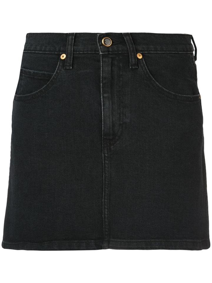 Khaite The Dolly Mini Skirt - Black