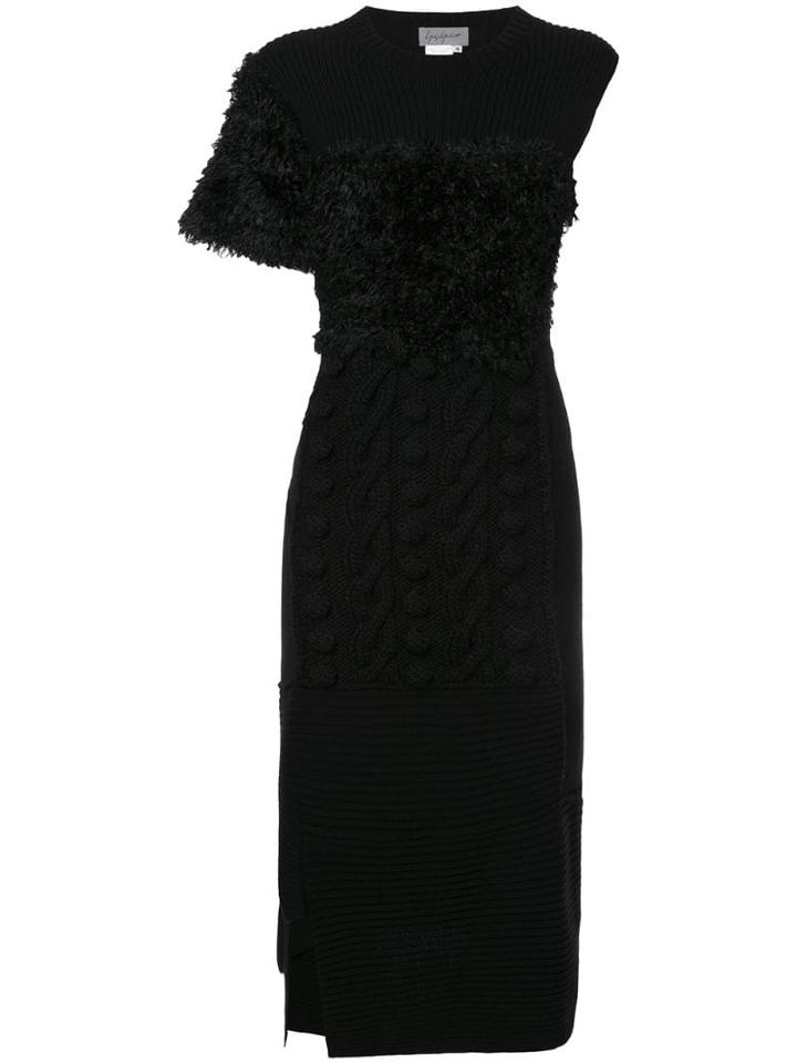 Yohji Yamamoto Pre-owned Deconstructed Knit Dress - Black