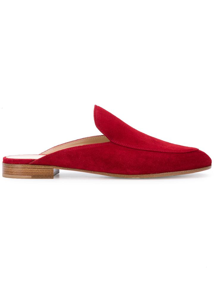 Gianvito Rossi Plain Mules - Red