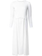 T By Alexander Wang Knit Combo Longsleeved Dress