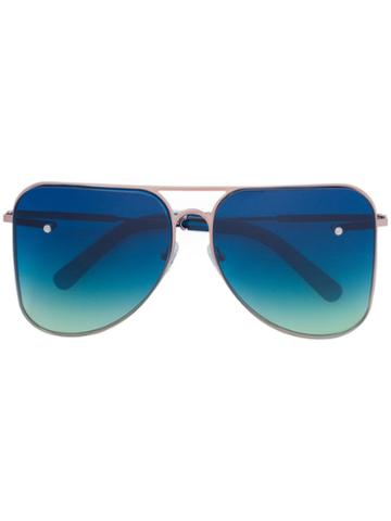 Fakbyfak - Fakbyfak X Manish Arora Double Lens Sunglasses - Women - Acetate/metal - One Size, Blue, Acetate/metal