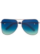 Fakbyfak - Fakbyfak X Manish Arora Double Lens Sunglasses - Women - Acetate/metal - One Size, Blue, Acetate/metal