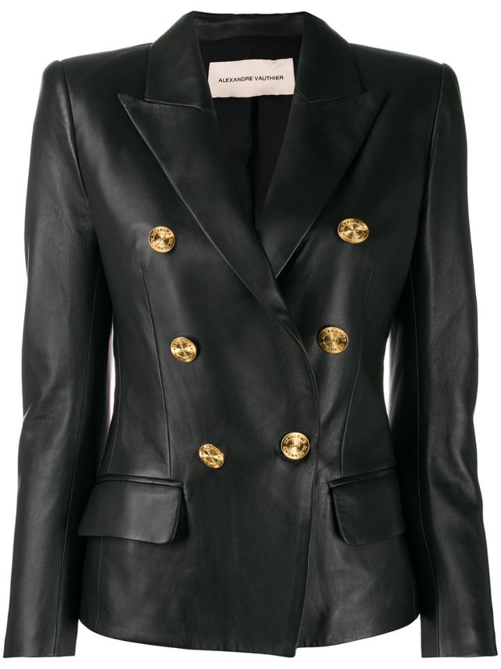 Alexandre Vauthier Embossed Button Jacket - Black
