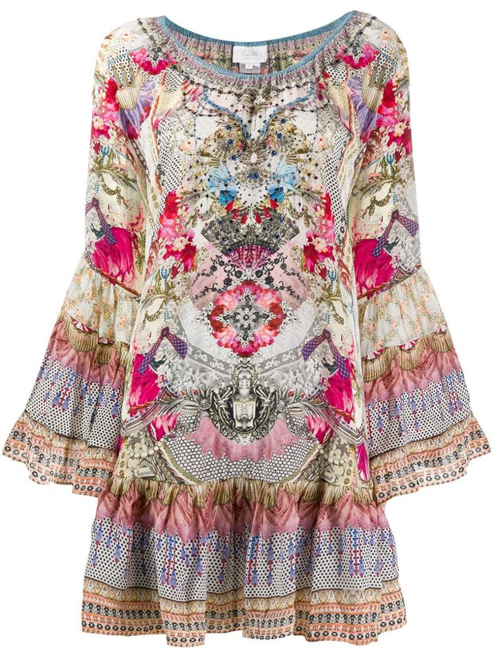 Camilla Flared Cuff Dress - Neutrals