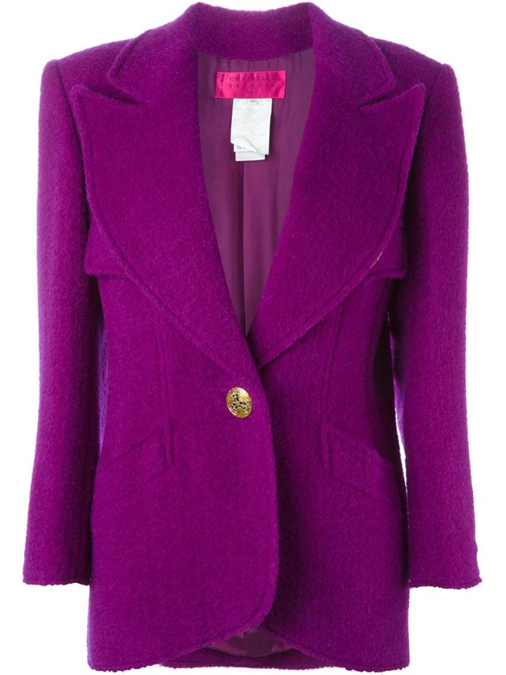 Christian Lacroix Vintage Single Gold-tone Button Fastening Jacket -