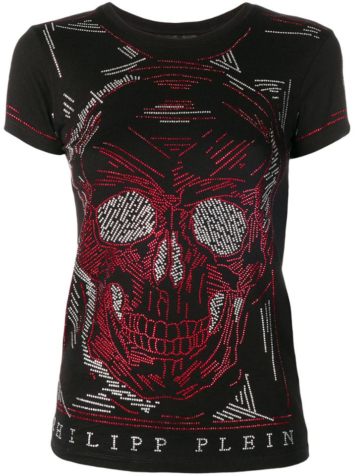 Philipp Plein Line Skull T-shirt - Black
