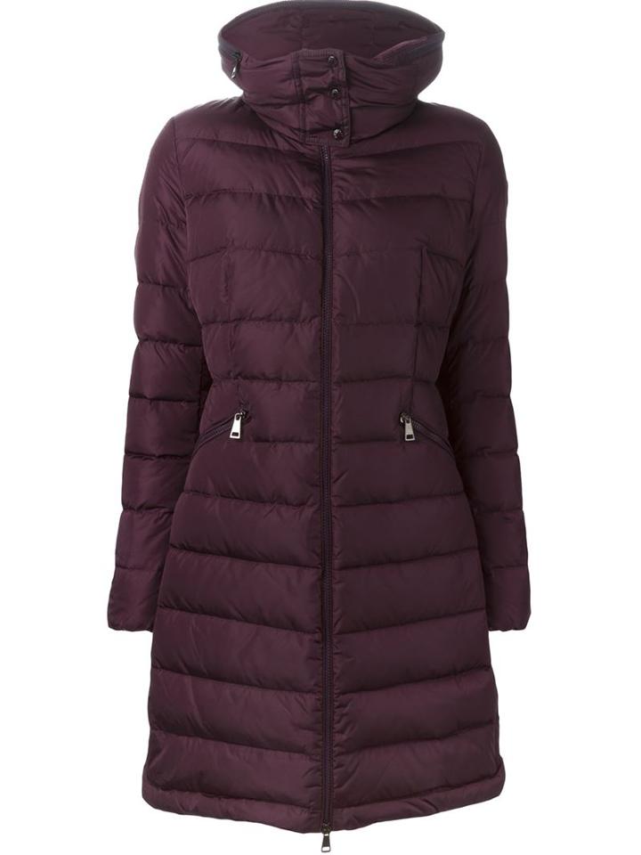 Moncler 'flamette' Padded Coat, Women's, Size: 1, Pink/purple, Feather Down/polyamide