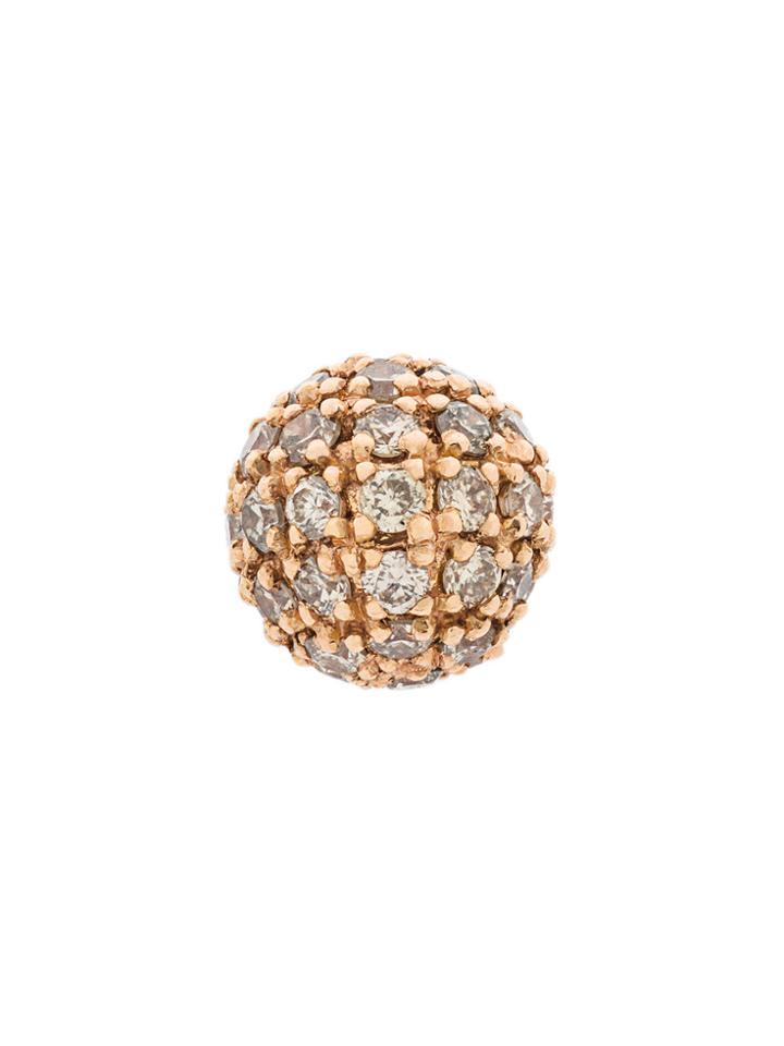 Elise Dray Embellished Bar Stud Earring - Metallic