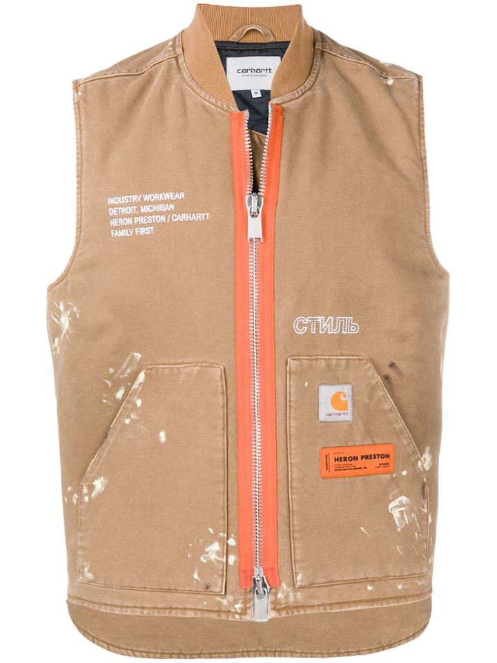 Heron Preston Carhartt Vest Jacket - Neutrals