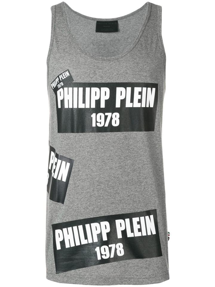 Philipp Plein Pp1978 Tank Top - Grey