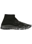 Maison Margiela Printed Sock Sneakers - Black
