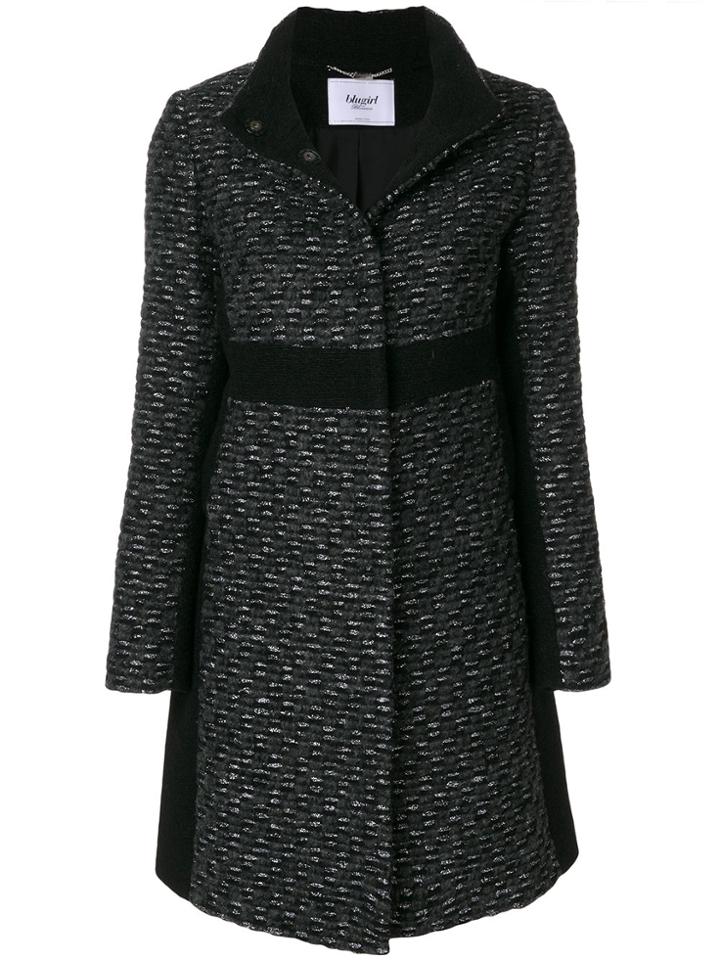 Blugirl Single Breasted Coat - Black