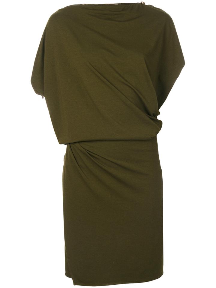 Plein Sud Asymmetric Jersey Dress - Green