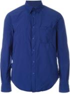 Aspesi Chest Pocket Shirt, Men's, Size: Medium, Blue, Polyamide/polyester