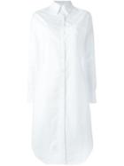 Thom Browne Long Sleeve Button Down Knee Length Shirtdress In Oxford -
