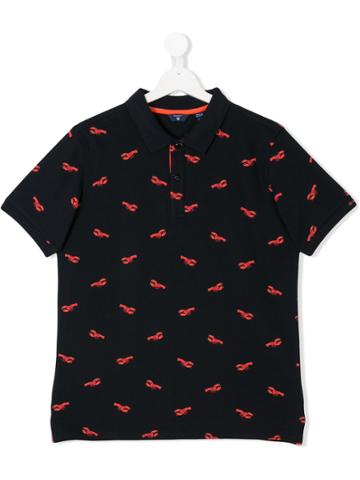 Gant Kids Printed Lobsters Polo Shirt - Blue