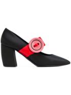 Prada Black Satin Mary Jane 75 Heels