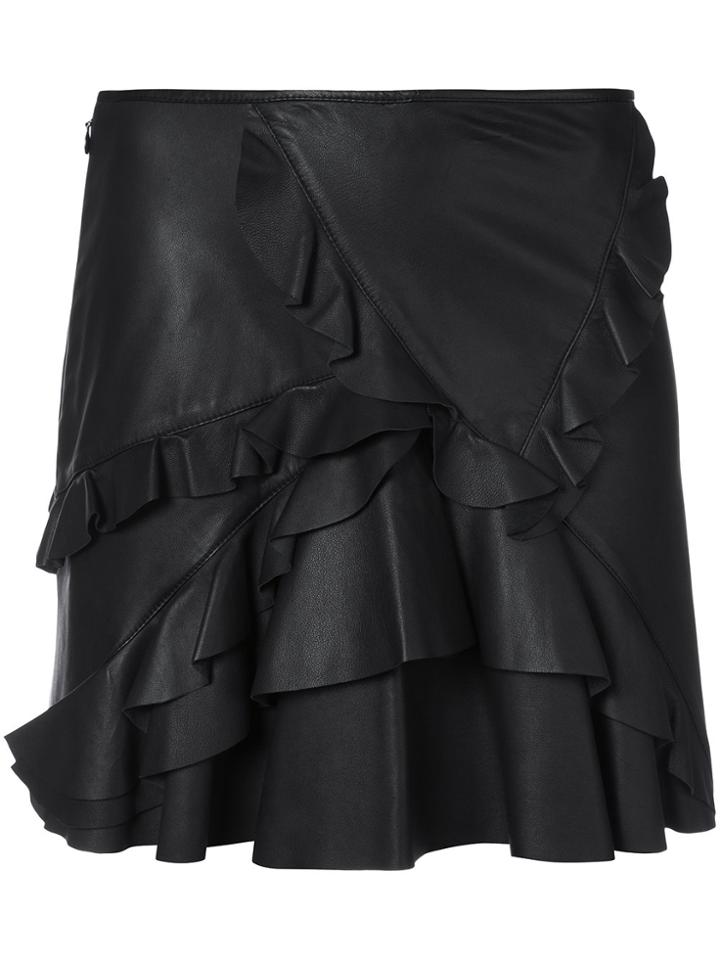 Derek Lam 10 Crosby Ruffled Mini Skirt - Black