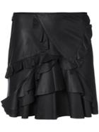 Derek Lam 10 Crosby Ruffled Mini Skirt - Black