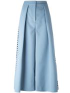 Roksanda - Deven Culottes - Women - Silk/polyamide/polyester/acetate - 10, Blue, Silk/polyamide/polyester/acetate