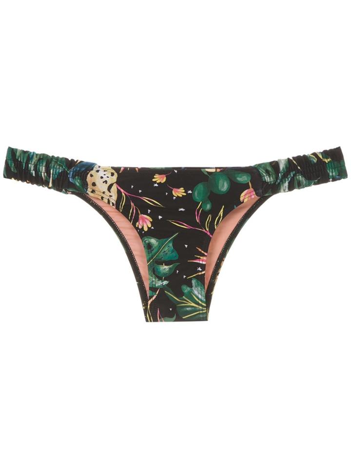 Lygia & Nanny Panamá Printed Bikini Bottom - Black