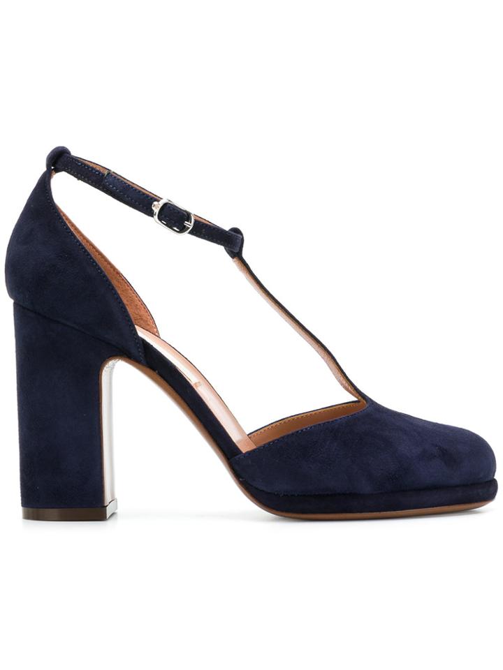 L'autre Chose T-bar Pumps - Blue