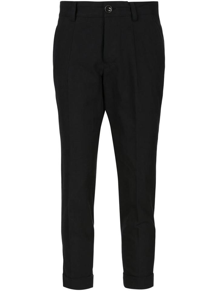 Arts & Science Slim Cropped Trousers, Women's, Size: 1, Blue, Cotton