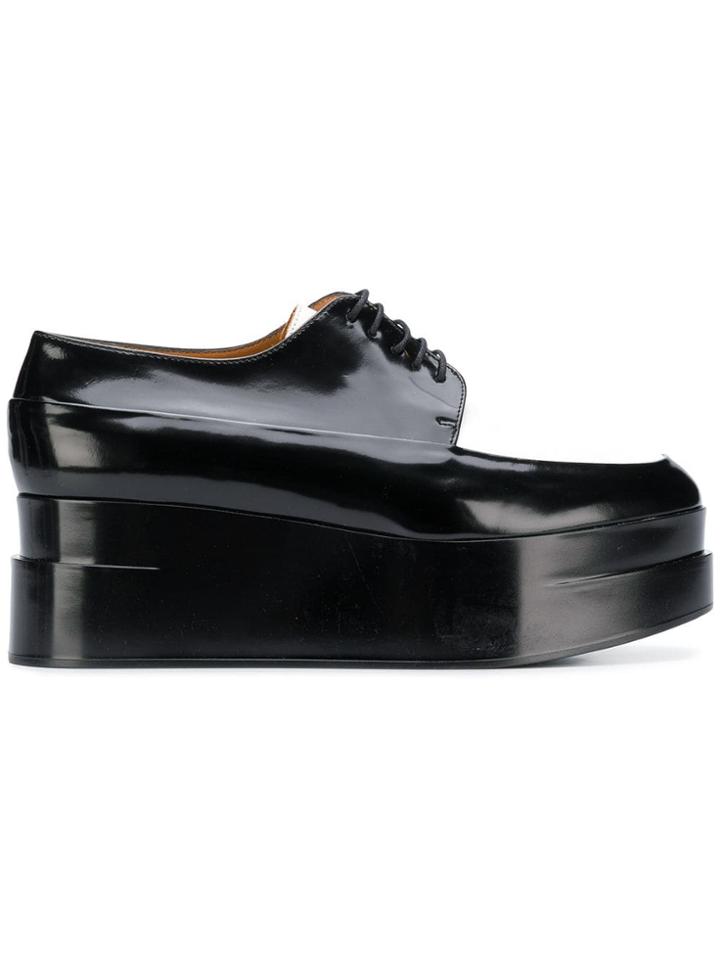 Clergerie Platform Lace-up Shoes - Black