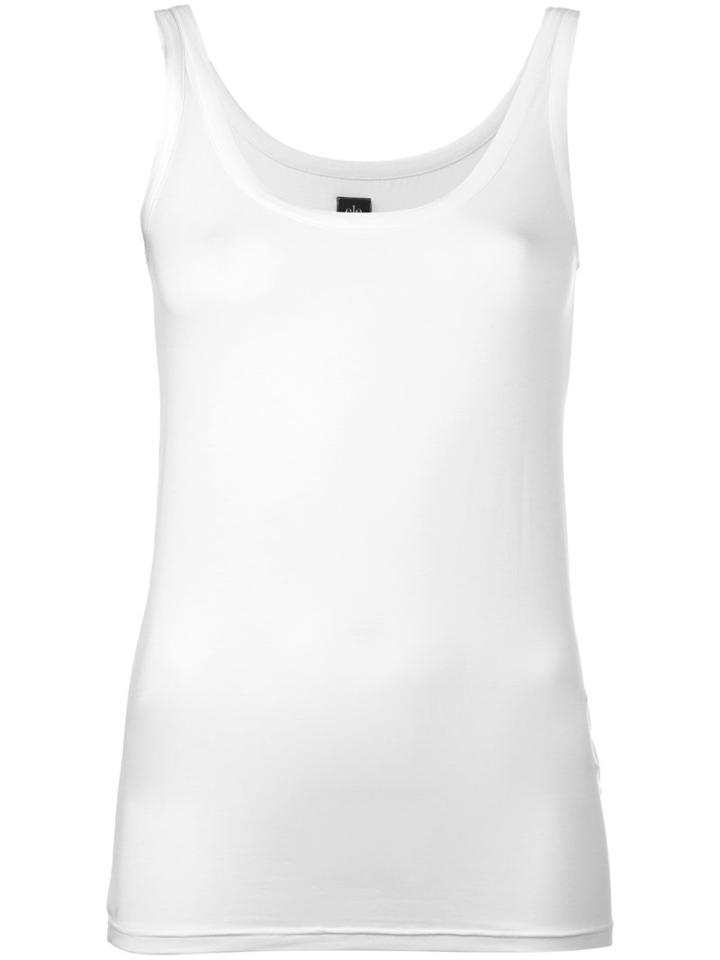 Eleventy - Crew-neck Tank - Women - Spandex/elastane/modal - M, Women's, White, Spandex/elastane/modal