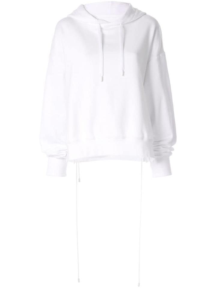 Maison Margiela Back-detailed Hooded Sweatshirt - 100 Optic White