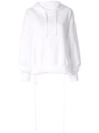 Maison Margiela Back-detailed Hooded Sweatshirt - 100 Optic White