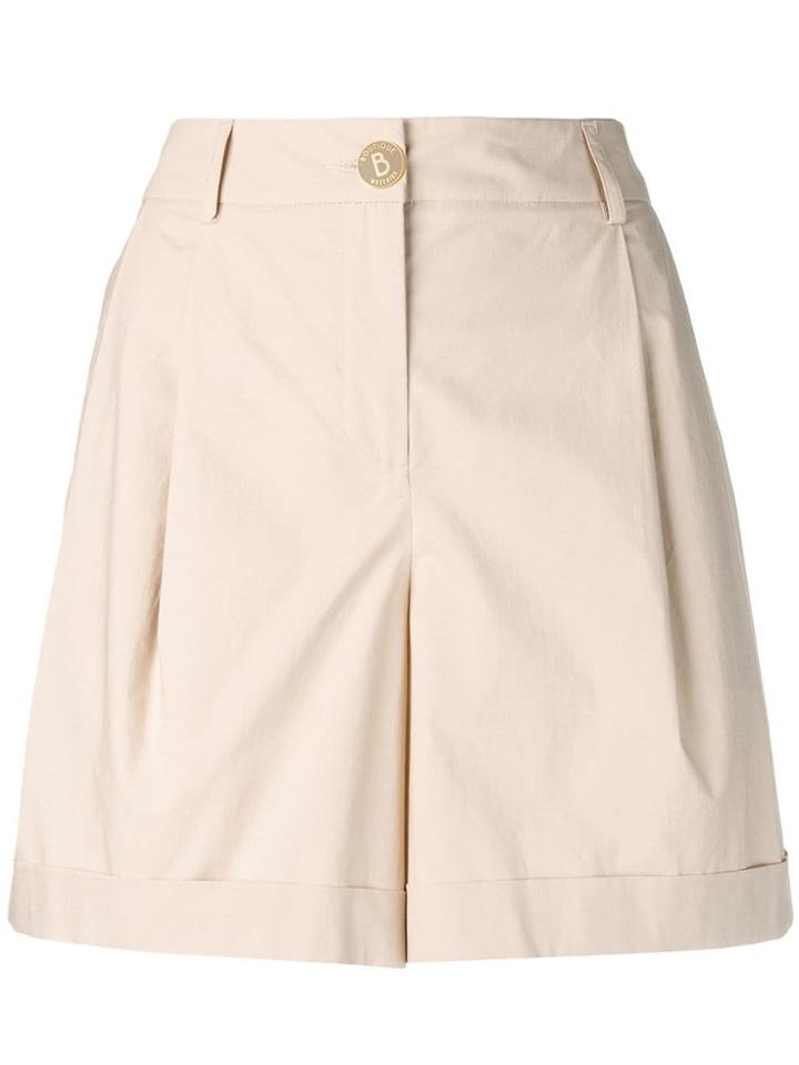 Boutique Moschino High-rise Tailored Shorts - Neutrals