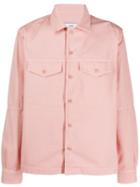 Ami Alexandre Mattiussi Camp Collar Bi Material Shirt - Pink