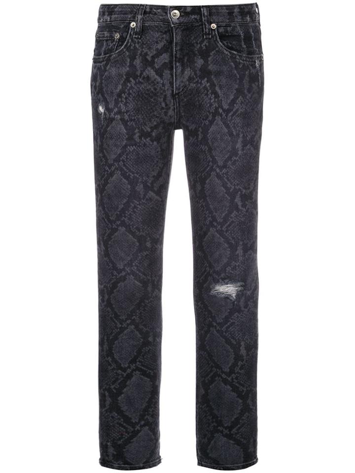 Rag & Bone /jean Snake Print Jeans - Grey
