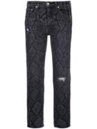 Rag & Bone /jean Snake Print Jeans - Grey